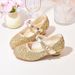 Children's glass shoes Spring and autumn fashion high-heeled girl princess shoes silver performance chorus of large children's single shoes_vogvips.com