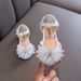 Girls Bow Princess Girls One-shoe Leather Shoes Half Sandals_vogvips.com