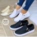 Round Head Thick Sole Side Zipper Low Top Single Shoes For Women Solid Color Large Size Pressure Pattern Board Shoes_vogvips.com
