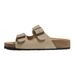 Genuine Leather For Women, Summer Outdoor Wear, 2026 New Model, Thick-soled, Flat Strap, Women's Beach Half-slippers_vogvips.com