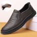 2024 Spring New Breathable Men's Leather Surface Soft Sole Daily Slip-On Driving Casual Shoes_vogvips.com