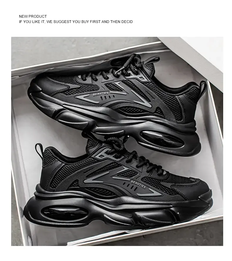 Non-slip Outdoor Sports Men's Shoes Casual Shoes Platform Heightening Dad Shoes Trendy Shoes_vogvips.com