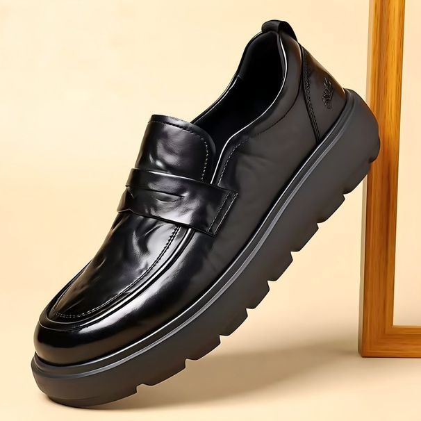 Men's Made Of Top-layer Cowhide, New Spring Model, Men's Business Casual Shoes, High-end Genuine Leather Thick-soled_vogvips.com