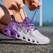 ELUVA Running Shoes For Men Lightweight Knitted Mesh Breathable Non Slip Flat Shoes Outdoor Basketball Tennis Walking Sneakers_vogvips.com