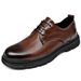 And Spring Summer New Oversized 5cm Busins Leather With Two Layers Of Cowhide, Formal British Fashion Casual Men's Cowhide,_vogvips.com