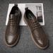 New Spring Brogue For Men, Business Formal Men's Shoes, British Style Breathable Carved Casual European And American_vogvips.com