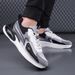 Men‘s Sports Tennis Running Black Jogging Shoes Casual Sneakers Brown Outdoor Breathable Mesh Women Light Shock-absorption Black_vogvips.com