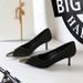 2627-A1 Fashion Banquet High Thin Heels, Shallow Mouth Silk, Metal Pointed Tips, Slim, Medium, Single Order Shoes For_vogvips.com