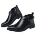 European Warm Series Color-Washed Autumn Winter For Men, Chunky Heel, Large Size Men's Shoes, Casual Leather Boots_vogvips.com