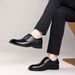 First Layer Cowhide New Business Formal Genuine Leather Wedding Commuting British Style Breathable Men's Shoes Large_vogvips.com