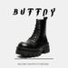 Vintage High-top Shoes Paris Platform Derby Martin Boots Men's Big-headed Locomotive Boots Hiking Boots_vogvips.com