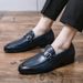 Men’s Shoes large size business formal leather shoes spring fashion slip on loafers lazy shoes_vogvips.com