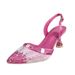 New Temperament Pointe Shoes High Sense Line With Sandals Shining Party Fashion High Heels_vogvips.com