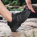 Hiking Shoes Women Shock-absorbing Lace-up Outdoor Low-top Men Shoes Comfortable Flat Breathable Casual Sneakers Men_vogvips.com