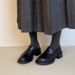 Heel Thick Sole Camellia Loafers Women S Single And Small Leather Shoes_vogvips.com