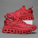 YRZL Men Running Shoe Lightweight Height Increase Breathable Knitted Sneakers Comfortable Walking Shoes No Slip Sports Shoe_vogvips.com