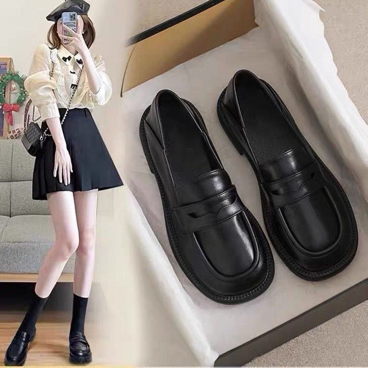 Soft Leather Small Leather Shoes Women's Work Soft-soled Shoes Loafers Women's Single Shoes Women_vogvips.com