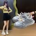 Forrest Gump Shoes Women's Tide Platform Heightening Student Running Casual Shoes_vogvips.com