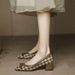 Single Shoe Women's Thick 2025 Spring New Fashion French Style Light Mouth Heel Square Toe High Heels For Women_vogvips.com