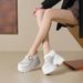 14cm Height Increasing Closed-Toe Half For Women, Summer Outdoor Wear 2025 New Style, Petite Thick-Soled Hollow_vogvips.com