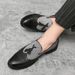 Euro Step Brogue Carved Men's British Pointed Business Casual Korean Style Formal Wedding Nightclub Youth Versatile Trendy Small_vogvips.com