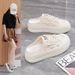 2026 New Versatile Lace For Women, Summer Thin Mesh Breathable Half-Slippers, Sports Casual Shoes XFF69_vogvips.com