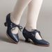 New Hollow-out High-heeled Lace-up Plus-size Women's Casual Shoes_vogvips.com