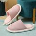 Cotton Women, Autumn And Winter, Couple's Soft Sole, Floor Furry Slippers For Men, Home Use, Dirt-Resistant, Non-Slip_vogvips.com
