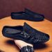 2023 Men's Summer Outdoor Casual Leather Shoes Breathable Non-Slip Backless Lazy Closed-Toe Half Slippers_vogvips.com