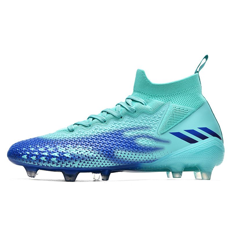 Flying Woven Football Shoes Men's High-top Adult Long Nails And Broken Nails Training Shoes_vogvips.com