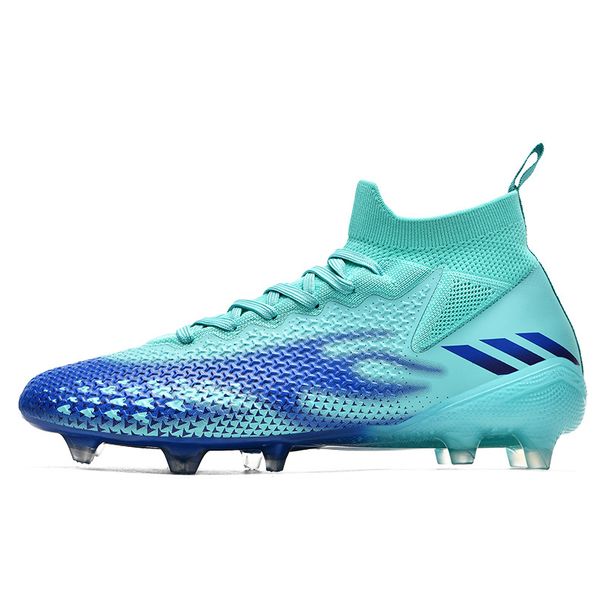 Flying Woven Football Shoes Men's High-top Adult Long Nails And Broken Nails Training Shoes_vogvips.com