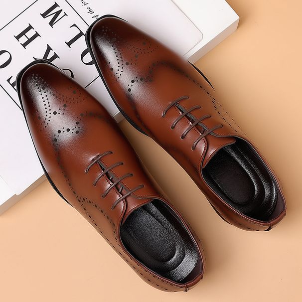 British Men's Shoes Large Size Classic Oxford Dress Shoes - Lightweight Business Formal Shoes With Soft Sole For Office Wedding & Daily Wear_vogvips.com