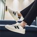 Men's Canvas Sneakers Soft Sole Low Top Casual Fall Japanese Style Breathable Board Shoes For Student Daily Wear_vogvips.com