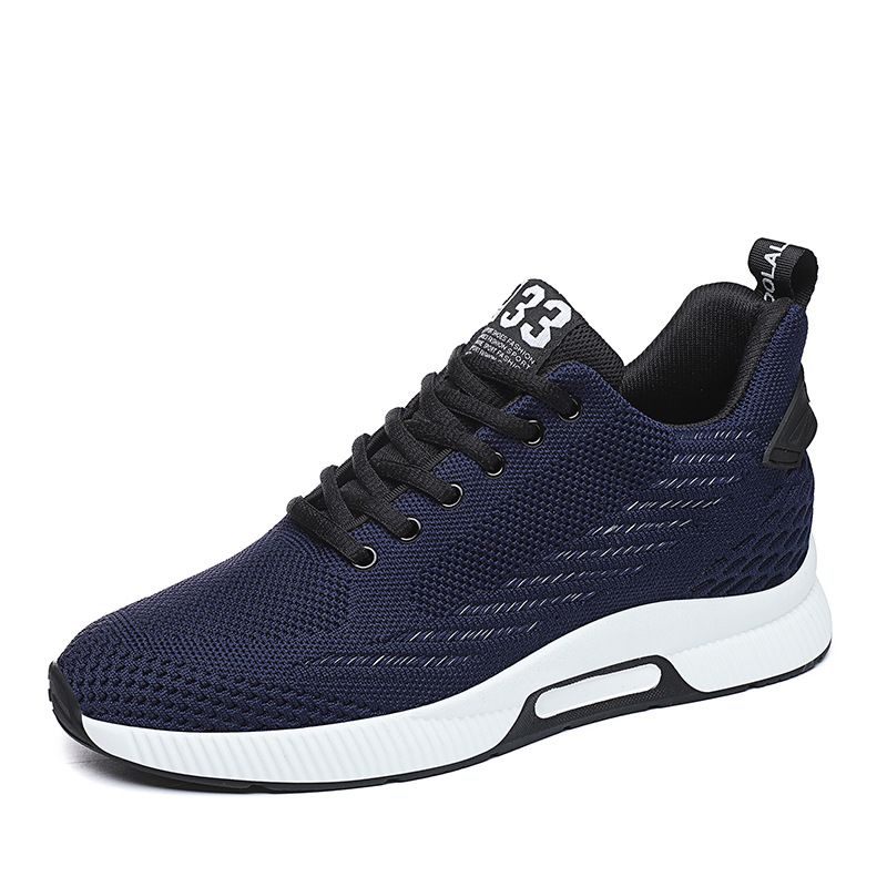New Inner 6cm Men's Sports Leisure Increase 8cm Breathable Mesh Shoes 46 Code Large Code_vogvips.com