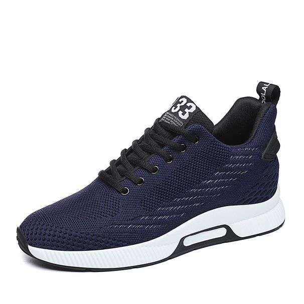 New Inner 6cm Men's Sports Leisure Increase 8cm Breathable Mesh Shoes 46 Code Large Code_vogvips.com