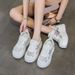 Small Thick-soled Heightening Little White Shoes Women's New Hollow Mesh Shoes Casual Versatile Breathable Sports Women's Shoes_vogvips.com