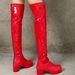 Women's Chunky Heel Round Toe Knee High Boots - Fashionable Winter & Autumn Boots In 7 Colors (White, Yellow, Red, Green, Black, Purple, Orange)_vogvips.com