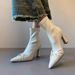 High Stretch Slim For Women, High-End Feel, Autumn And Winter Slimming Versatile Short Boots, Thin Heel Pointed Toe_vogvips.com