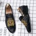 Men Formal Shoes Fashion Business Office Flat Slip-on Leather Moccasins Soft Leisure_vogvips.com