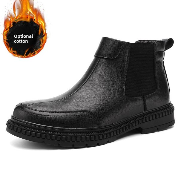 Men's Shoes Martin Shoes Men's High-top Shoes Model Martin Boots Men's Leather Boots_vogvips.com