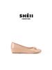 Small Size 313233 New Style Hidden Heel Super Soft Square Toe Bow Commuter Ballet Shoes Flats Women's High Heels_vogvips.com