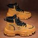 European Warm Series Men's Martin Autumn Breathable High-top British Style Work Outdoor Hiking Desert Combat Yellow Boots_vogvips.com