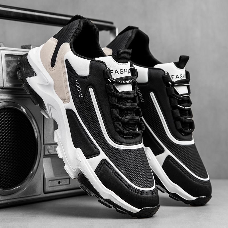 Men's Sports Shoes Spring Flying Woven Shoes Fashionable Casual Running Shoes Men's Shoes_vogvips.com