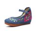 High Heels, Single Ethnic Embroidered Cloth Spring And Autumn Style Slope Heel Shoes, One Button Women's Shoes_vogvips.com