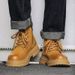 New Martin Boots Rhubarb Boots Pigskin Breathable Lace-up Versatile Tooling Boots Comfortable Mid-top Men's Shoes 9125_vogvips.com