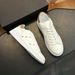 Luxury Autumn New Men's Black Sneakers Leather Lace-up White Casual Board Shoes_vogvips.com