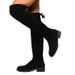 Large Size Over Knee Elastic Boots Autumn And Winter New High Tube Thick Soled Solid Color Fashion Women's Boots_vogvips.com