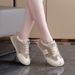 Breathable Thin New Hollow Mesh Athletic Casual Shoes White Fashion Hundred_vogvips.com