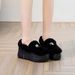 Women's Shoes High Heeled Shoes With Plush Cotton Snow Boots For Women, Outdoor Shoes, High Heeled Shoes, Sheep Shearling Insoles_vogvips.com