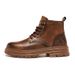 2025 New Trendy Martin Autumn High-top Leather Shoes American Work Fashion Men's Short Boots_vogvips.com